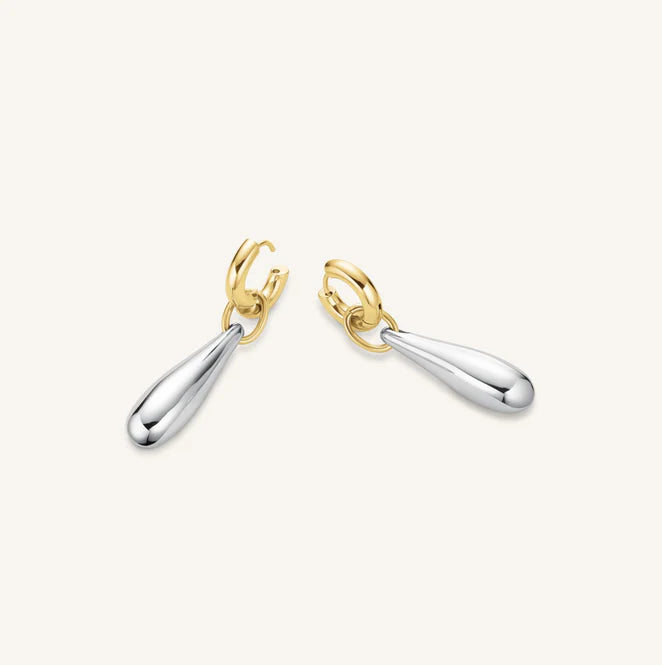 Rosefield Jewelry Duotone Drop Hoops