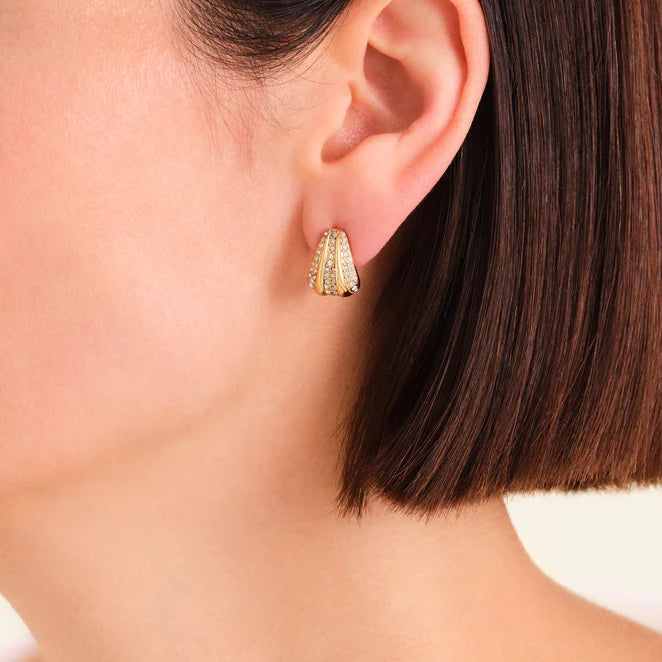 Rosefield Jewelry Pave Striped Studs