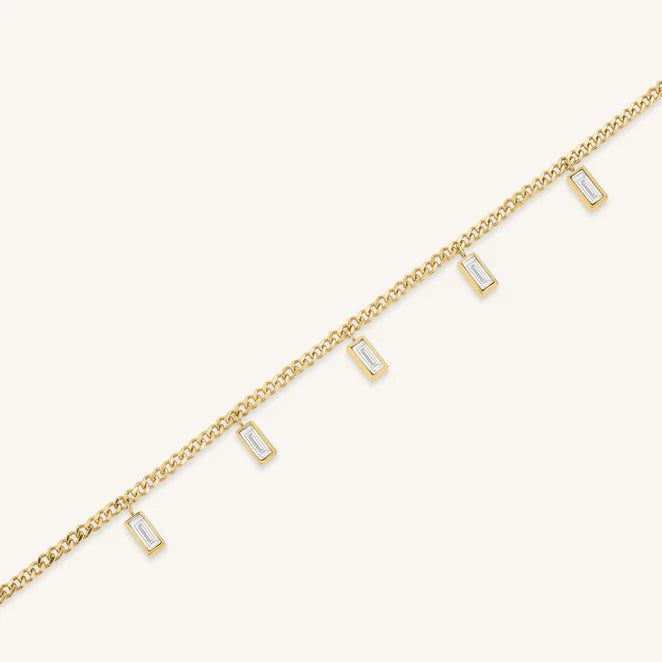 Rosefield Jewelry Baguette Necklace