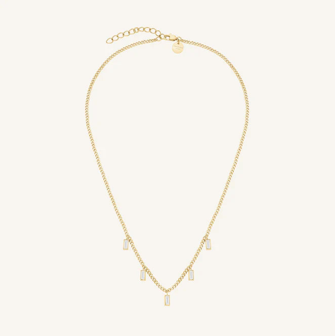 Rosefield Jewelry Baguette Necklace