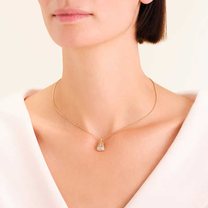 Rosefield Pave Striped Necklace