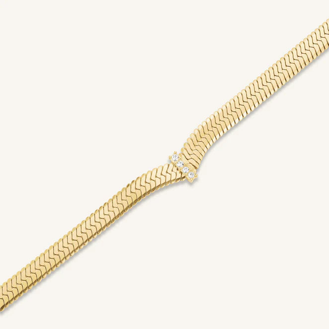 Rosefield Jewelry Crystal Snake Necklace