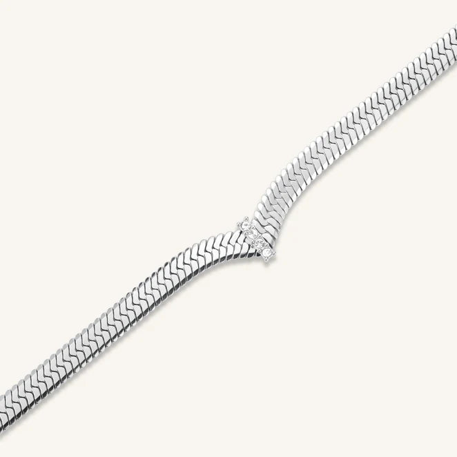 Rosefield Jewelry Crystal Snake Necklace
