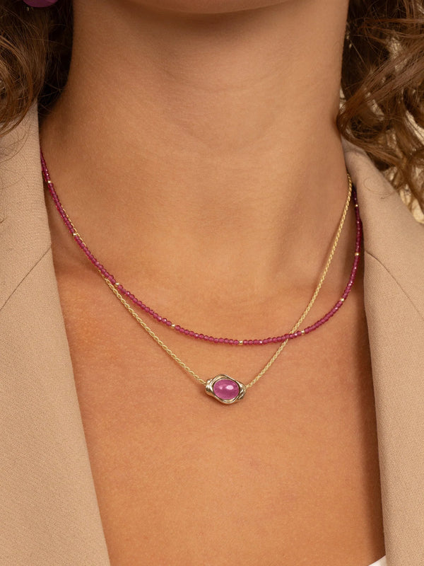 Edelsteen ketting