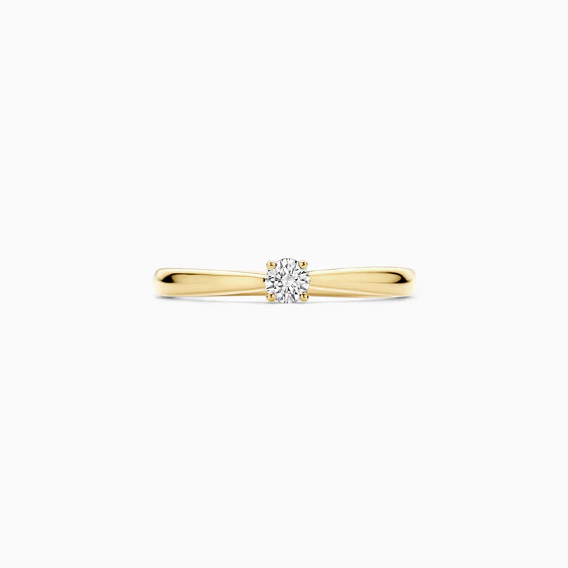 Blush Lab Diamonds ring 14K geel goud met lab diamant LG1000Y