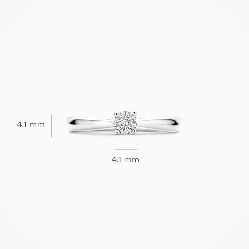 Blush Lab Diamonds ring 14K wit goud met lab diamant LG1001W