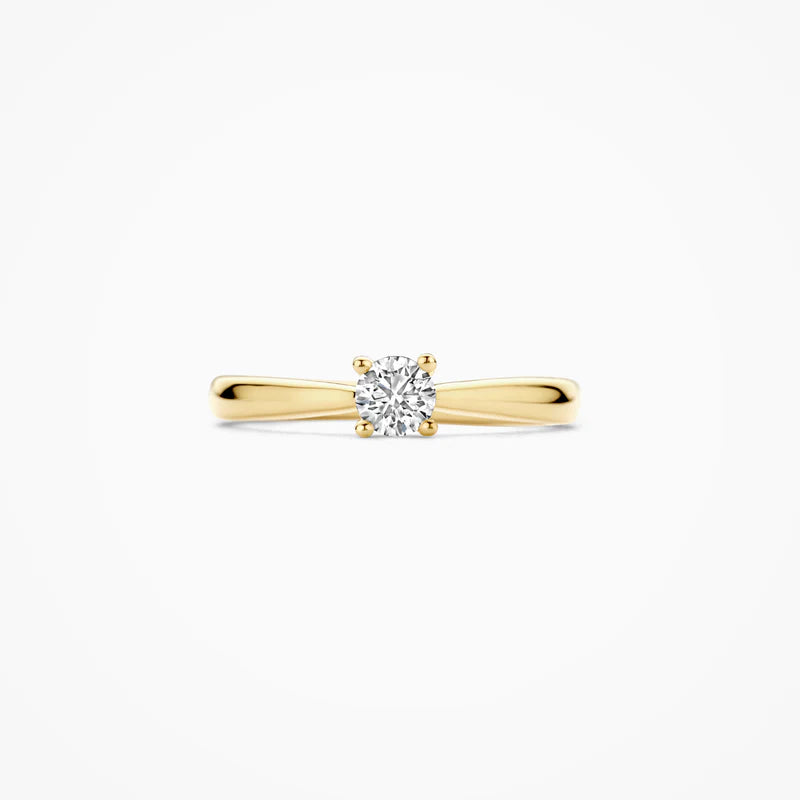 Blush Lab Diamonds ring 14K geel goud met lab diamant LG1002Y