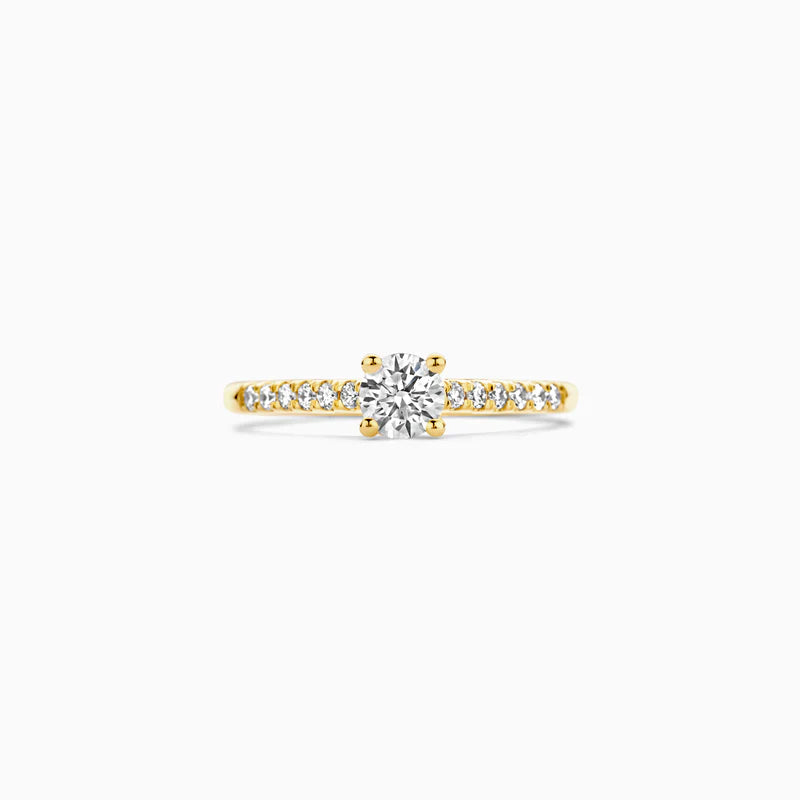 Blush Lab Diamonds ring 14K geel goud met lab diamant LG1006Y