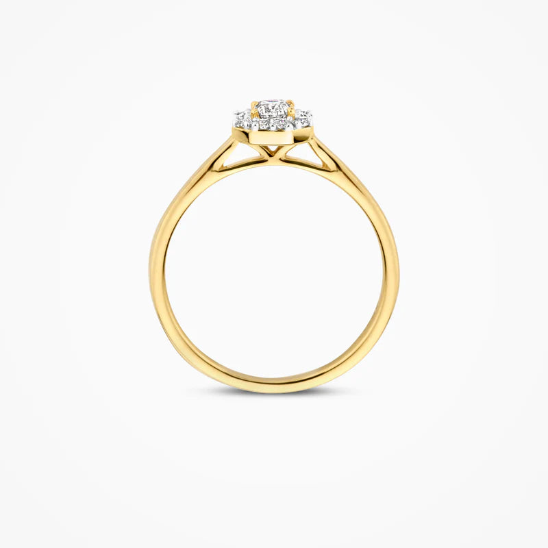 Blush Lab Diamonds ring 14K geel goud met lab diamant LG1010Y