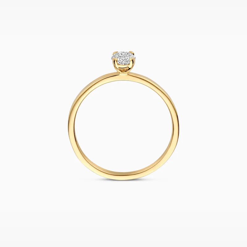 Blush Lab Diamonds ring 14K geel goud met lab diamant LG1019Y