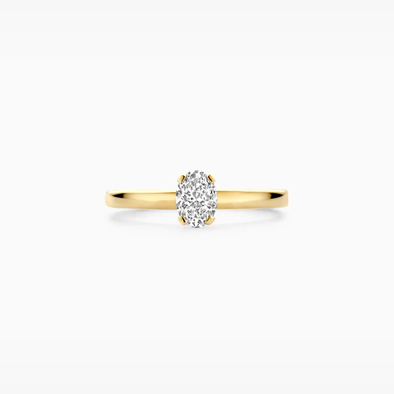 Blush Lab Diamonds ring 14K geel goud met lab diamant LG1019Y