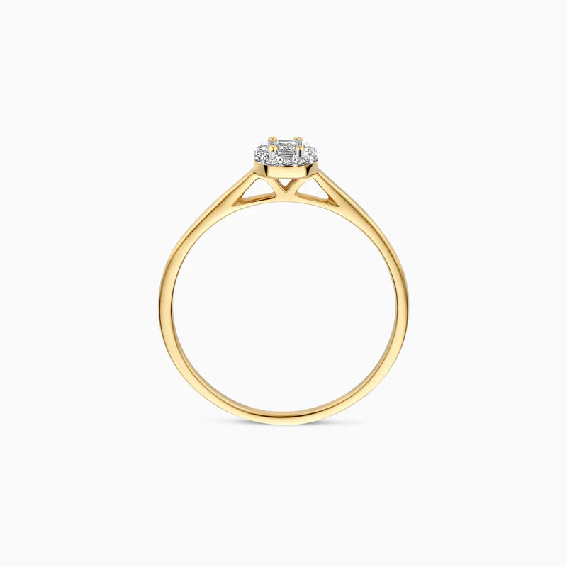 Blush Lab Diamonds ring 14K geel goud met lab diamant LG1022Y