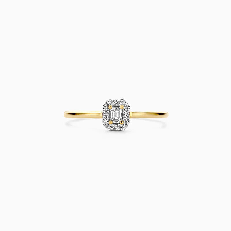 Blush Lab Diamonds ring 14K geel goud met lab diamant LG1022Y