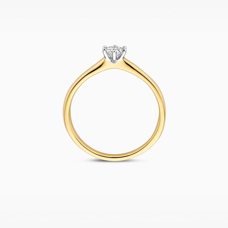 Blush Lab Diamonds ring 14K geel goud met lab diamant LG1037B/54
