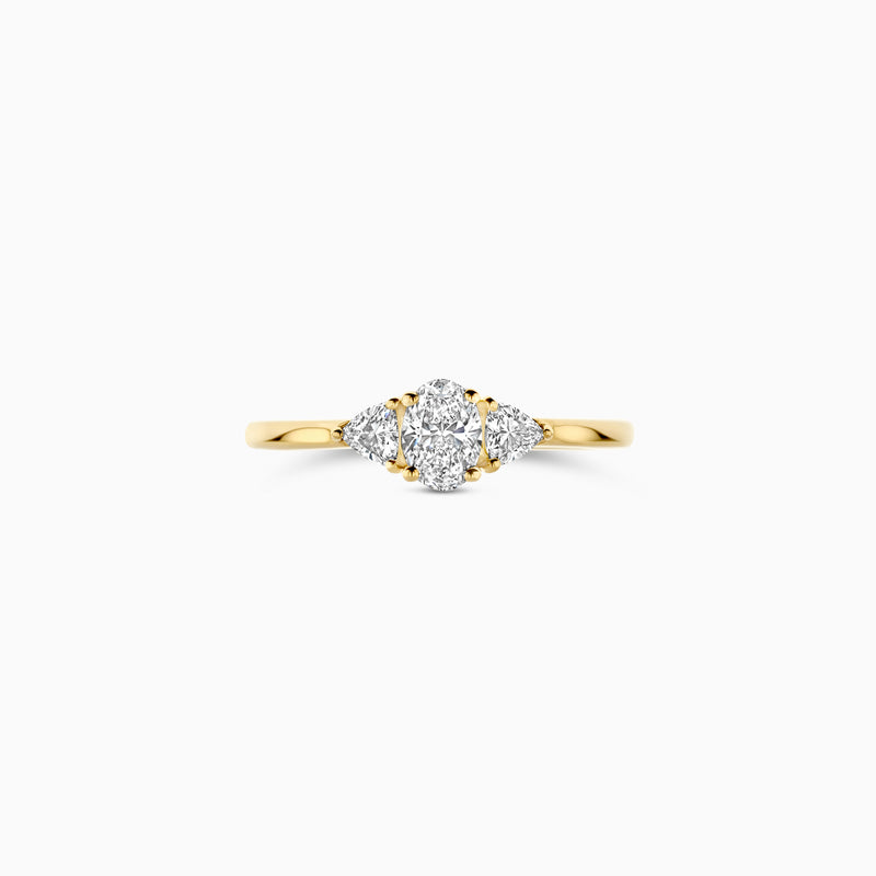 Blush Lab Diamonds ring 14K geel goud met lab diamant LG1039Y