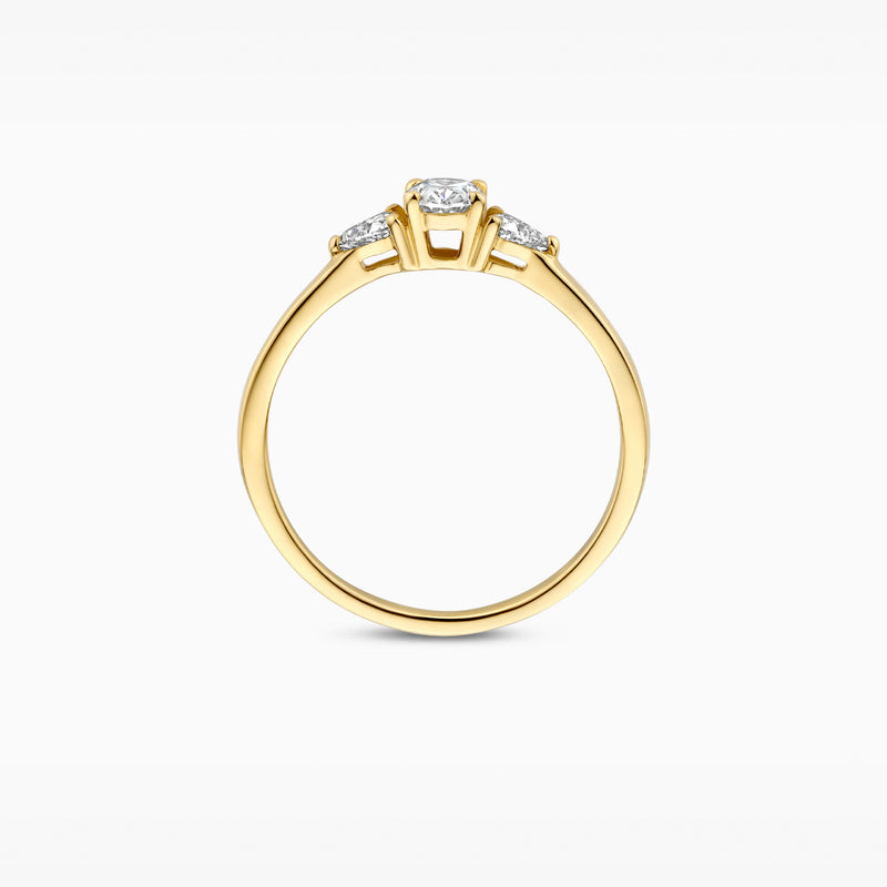 Blush Lab Diamonds ring 14K geel goud met lab diamant LG1039Y