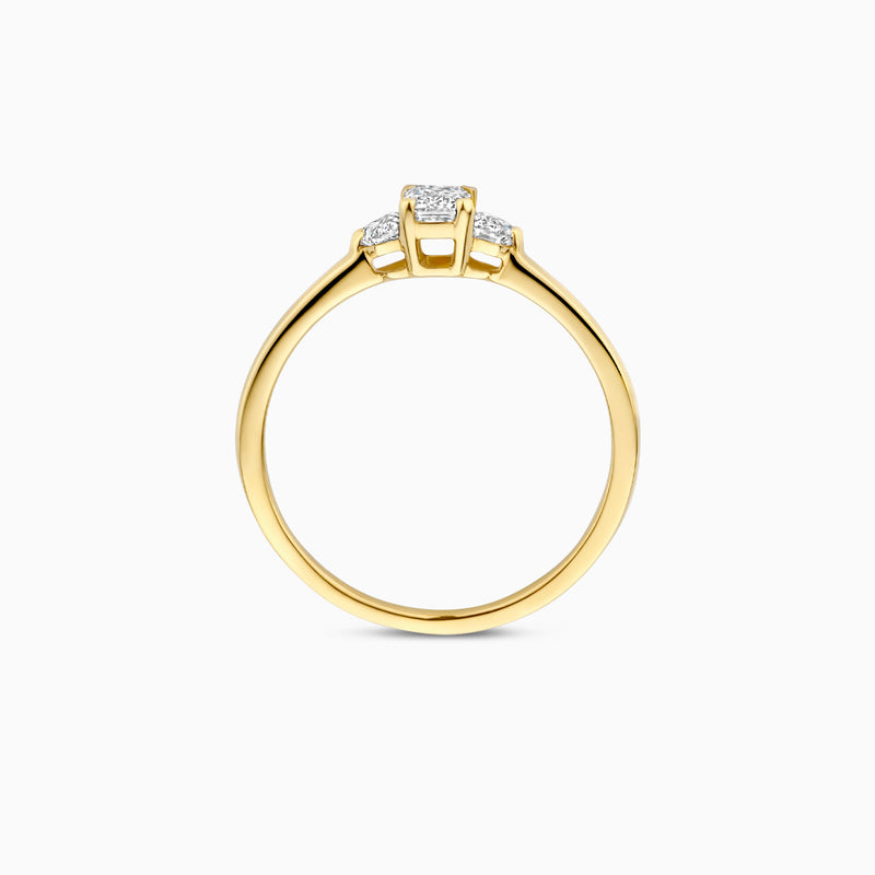 Blush Lab Diamonds ring 14K geel goud met lab diamant LG1040Y