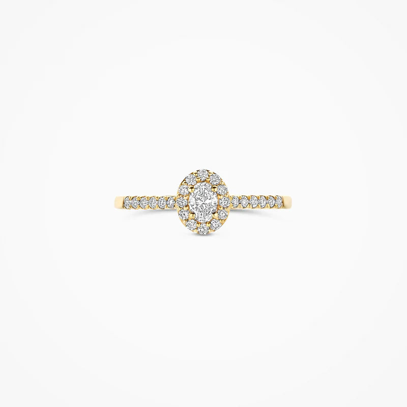Blush Lab Diamonds ring 14K geel goud met lab diamant LG1045Y
