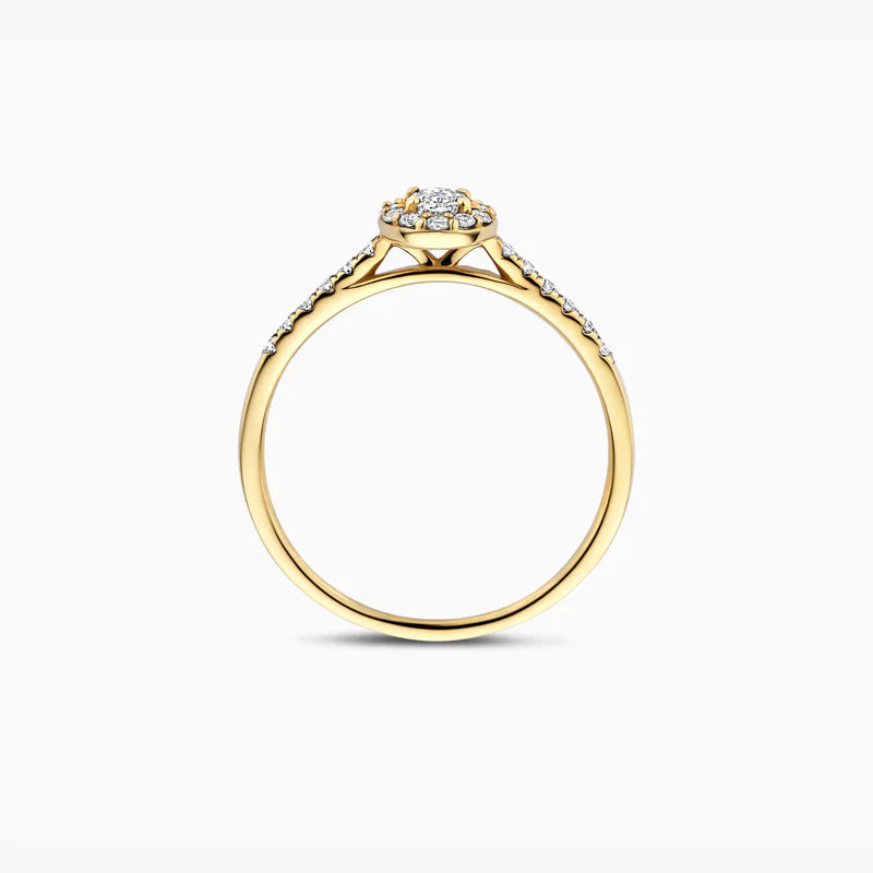 Blush Lab Diamonds ring 14K geel goud met lab diamant LG1045Y