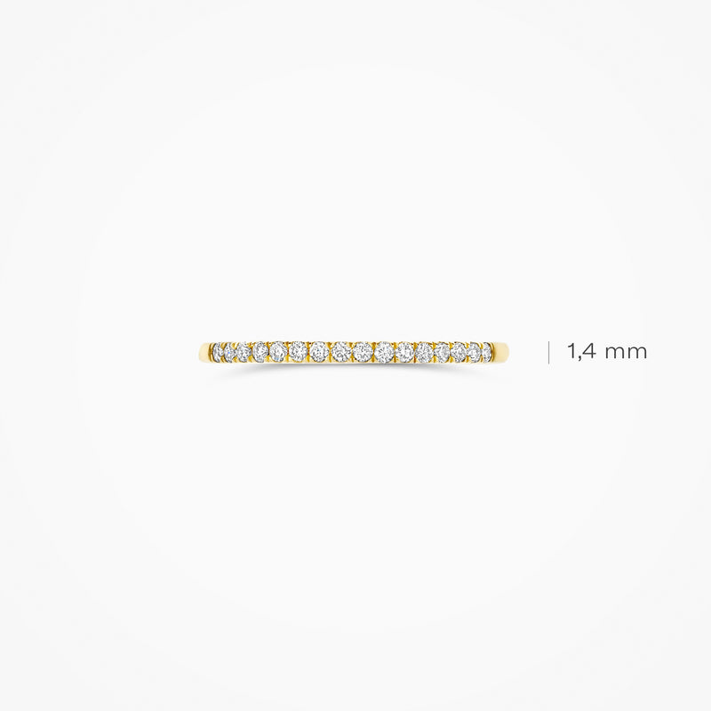 Blush Lab Diamonds ring 14K geel goud met lab diamant LG1046Y