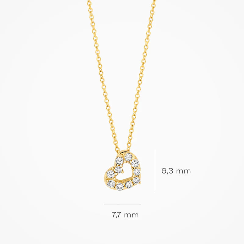 Blush Lab Diamonds collier 14K geel goud met lab diamant LG3000Y