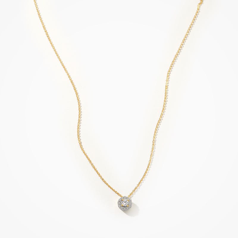 Blush Lab Diamonds collier 14K geel goud met lab diamant LG3010Y