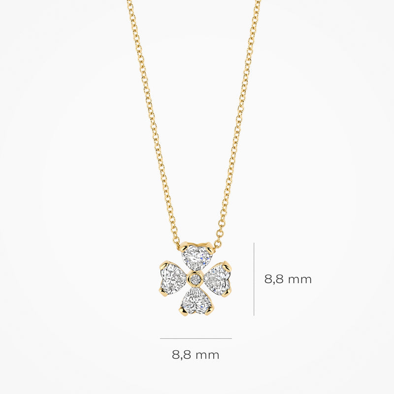 Blush Lab Diamonds collier 14K geel goud met lab diamant LG3017Y