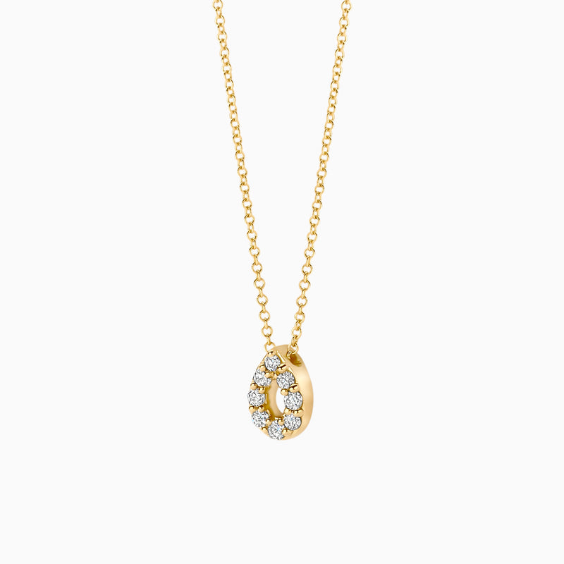 Blush Lab Diamonds collier 14K geel goud met lab diamant LG3018Y