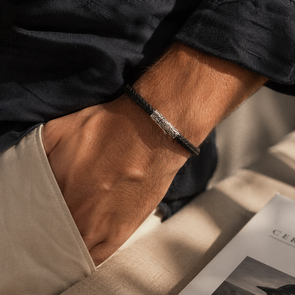 Leren armband