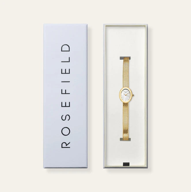 Rosefield Mini Oval horloge MWGMG-M02