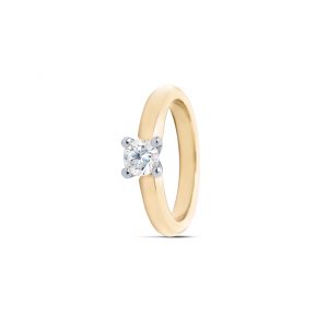 by R&C Diamonds Mia bi-color gouden ring RIN4015 0.20crt