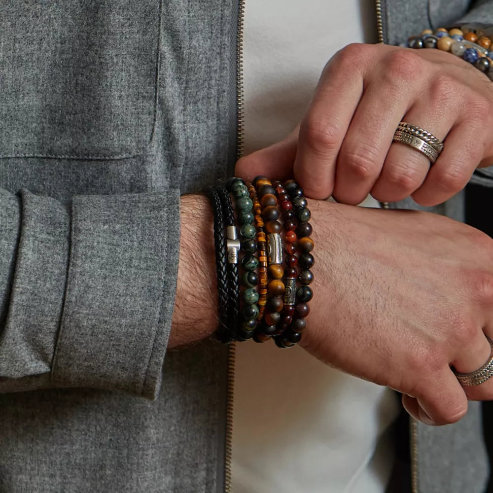 Rebel & Rose Green Rocks 8mm