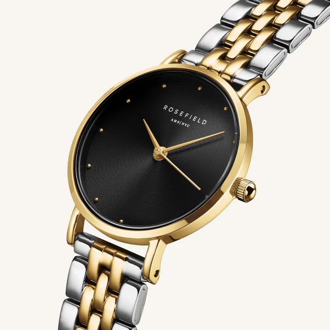 Rosefield Small Edit Black Duotone horloge SEBDSG-SE04