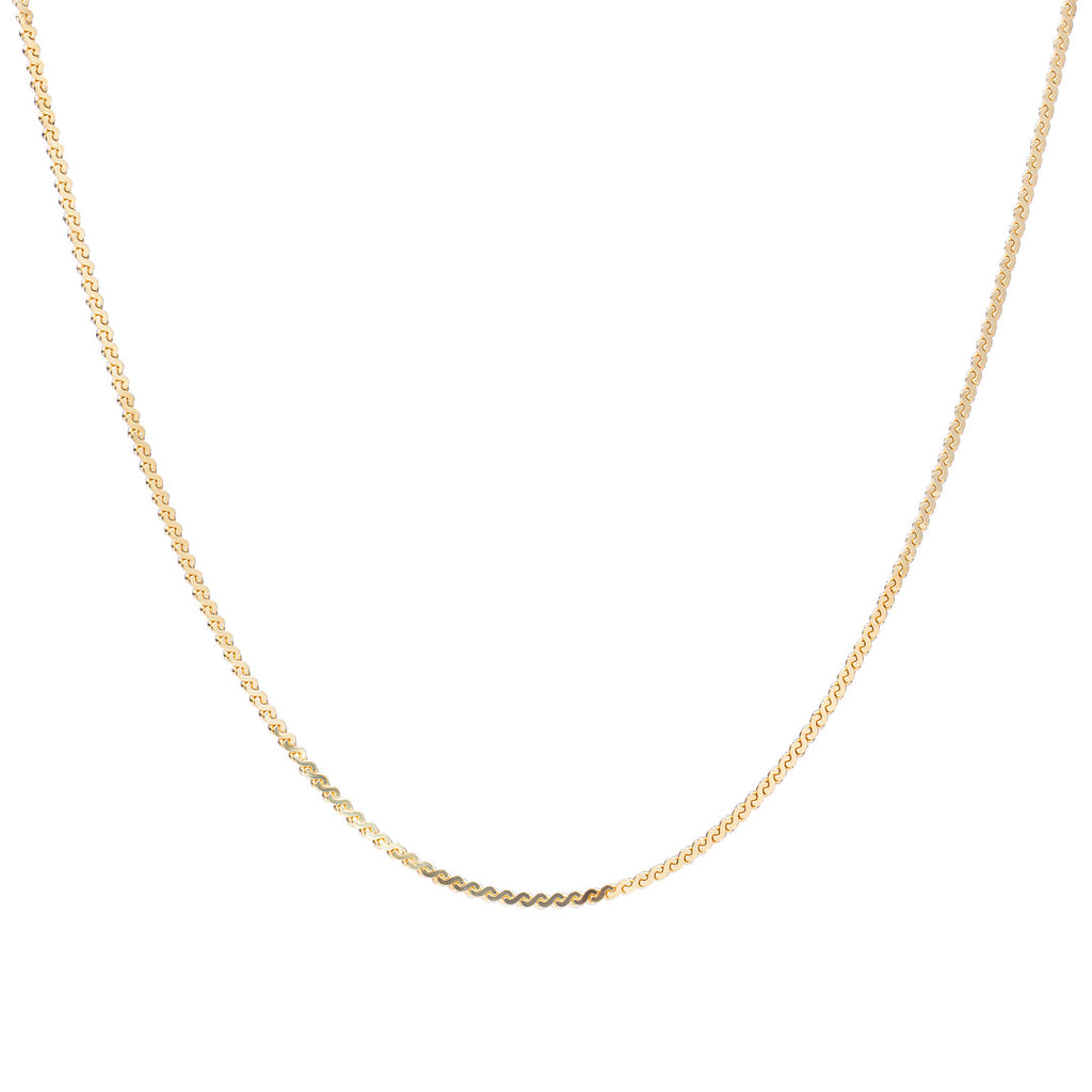 Sparkling Jewels Necklace Serpentine Chain Gold Plated SN-SPG-042