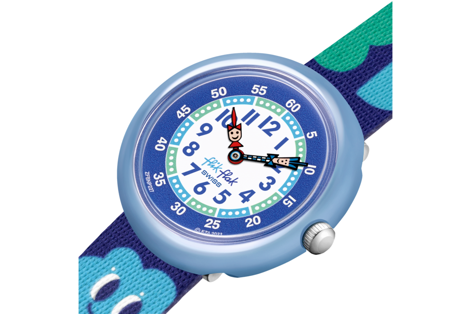 Flik Flak Smiling Clouds kinderhorloge FBNP227