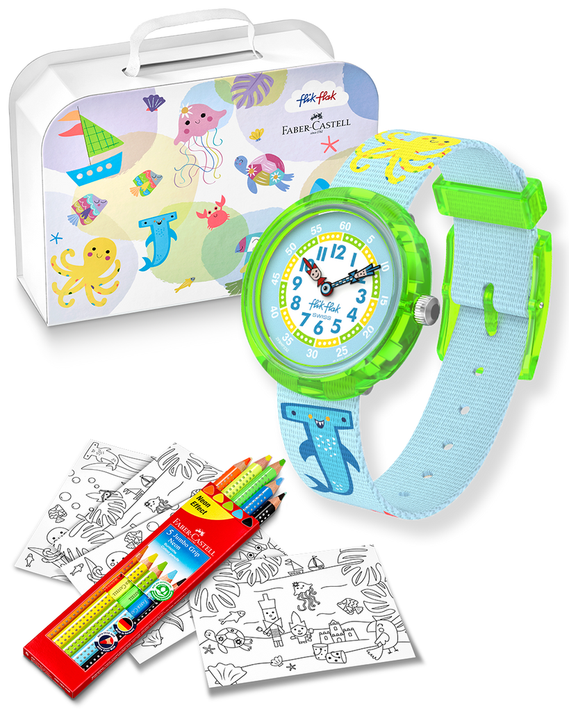 Flik Flak 'Color in Neon' kinderhorloge FBNP232