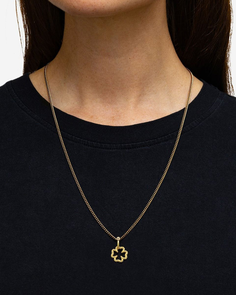 Katja Mini Klaver Hanger Verguld 058GV one