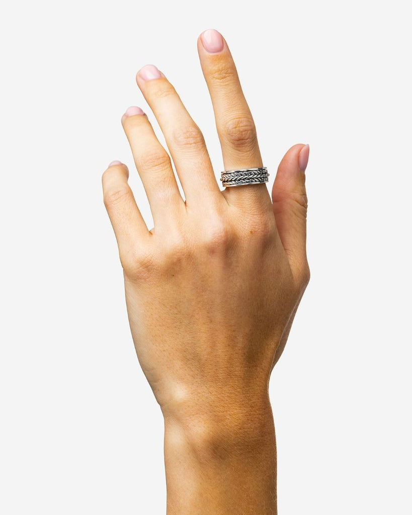 Buddha to Buddha zilveren ring 204 Nurul XS Spinning Ring Zilver