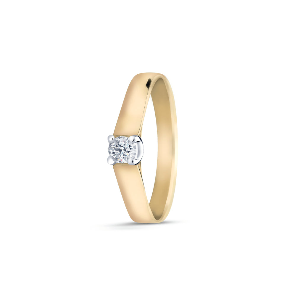 by R&C Diamonds Valerie geel gouden ring RIN0081M 0.15crt