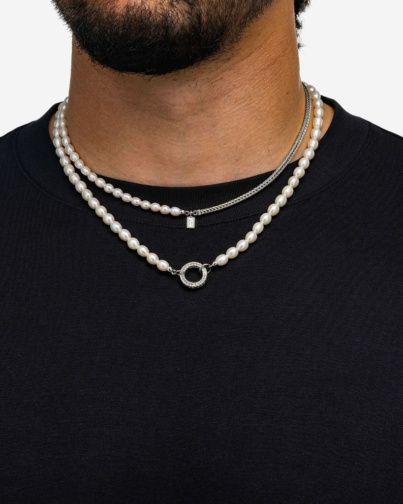 Barbara XS Parel Ketting Zilver 50 cm 032
