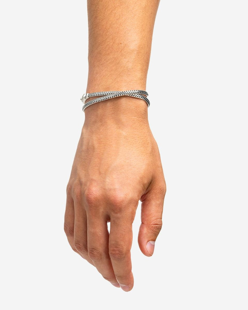 Ben Mini Double Armband Zilver 044