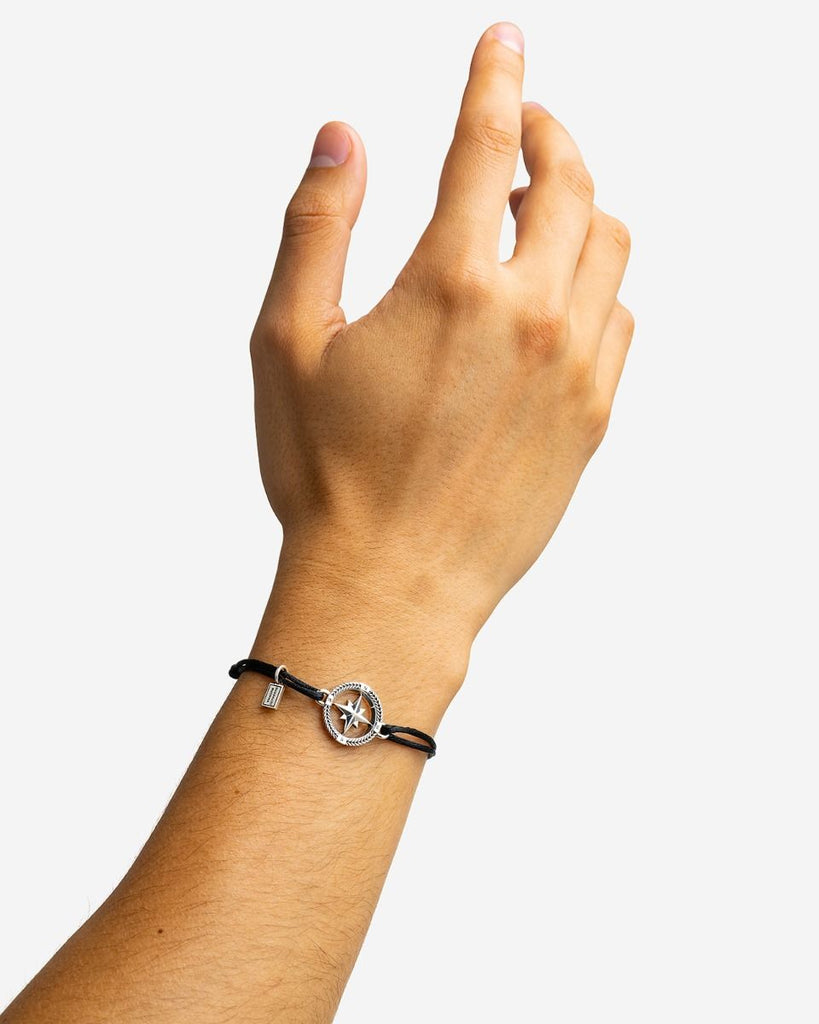 Barbara Mini Kompas Koord Armband Zilver 056 One