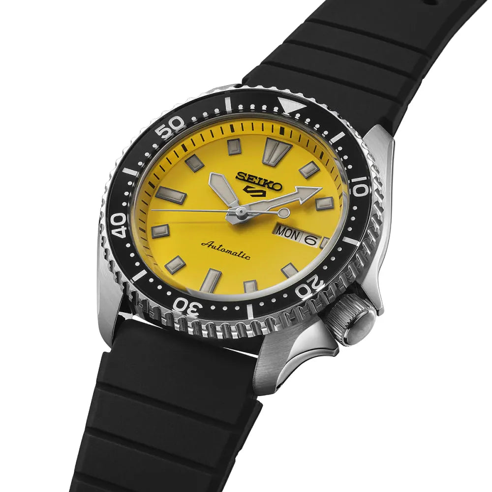 Seiko 5 sports SKX Redux 'Ki-Iro Yellow' Automatic horloge SRPL87K1