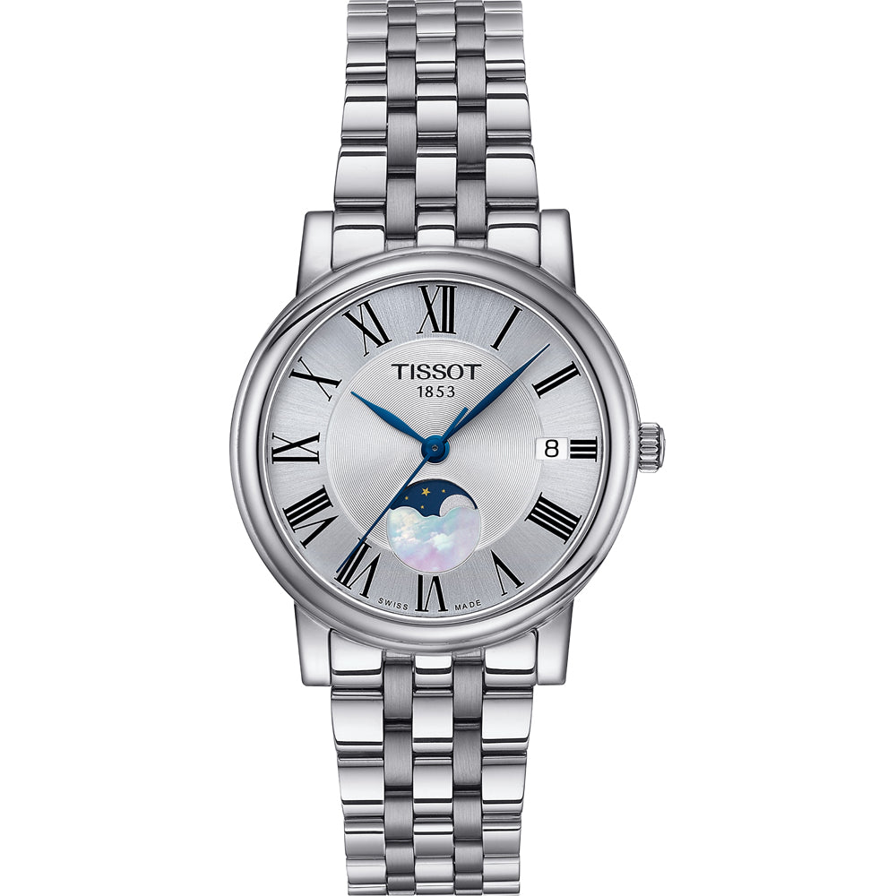 Tissot Carson Premium Lady Moonphase horloge T1222231103300