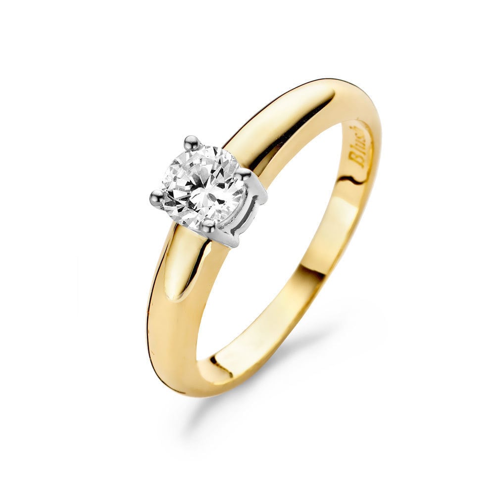 Blush Jewels 14 karaat bicolor gouden ring met zirconia 1129BZI