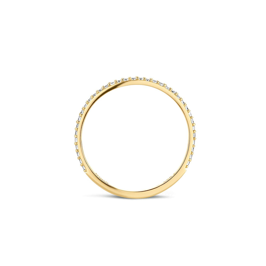 Blush Jewels 14 karaat geel gouden ring met zirconia 1201YZI