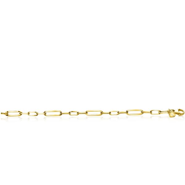 Zinzi zilveren armband geel verguld ZIA1990G