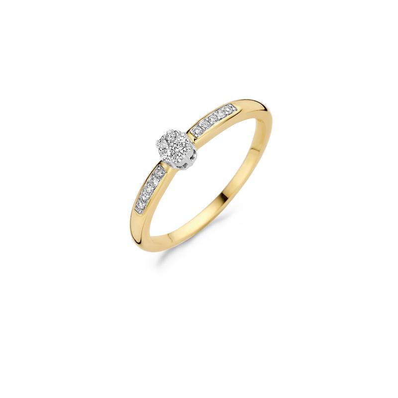 Blush Diamonds ring - 14K geel en wit goud met diamant 1625BDI