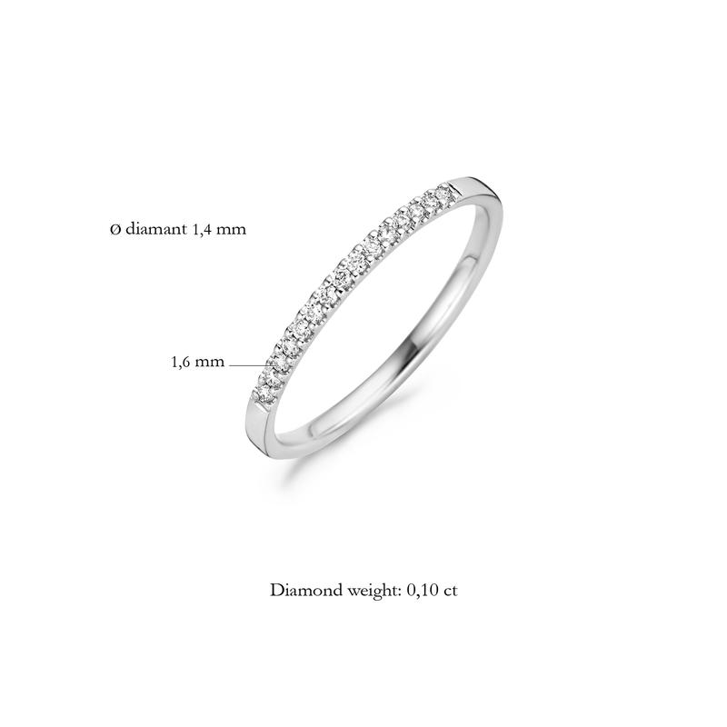 Blush Diamonds ring - 14K wit goud met diamant 1626WDI