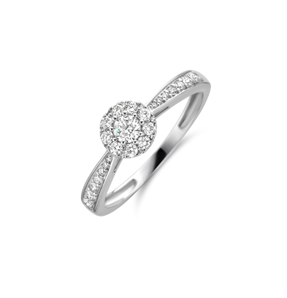 Blush Diamonds ring - 14K wit goud met diamant 1651WDI
